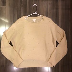 Soft H&M Sweater with Pearl Details